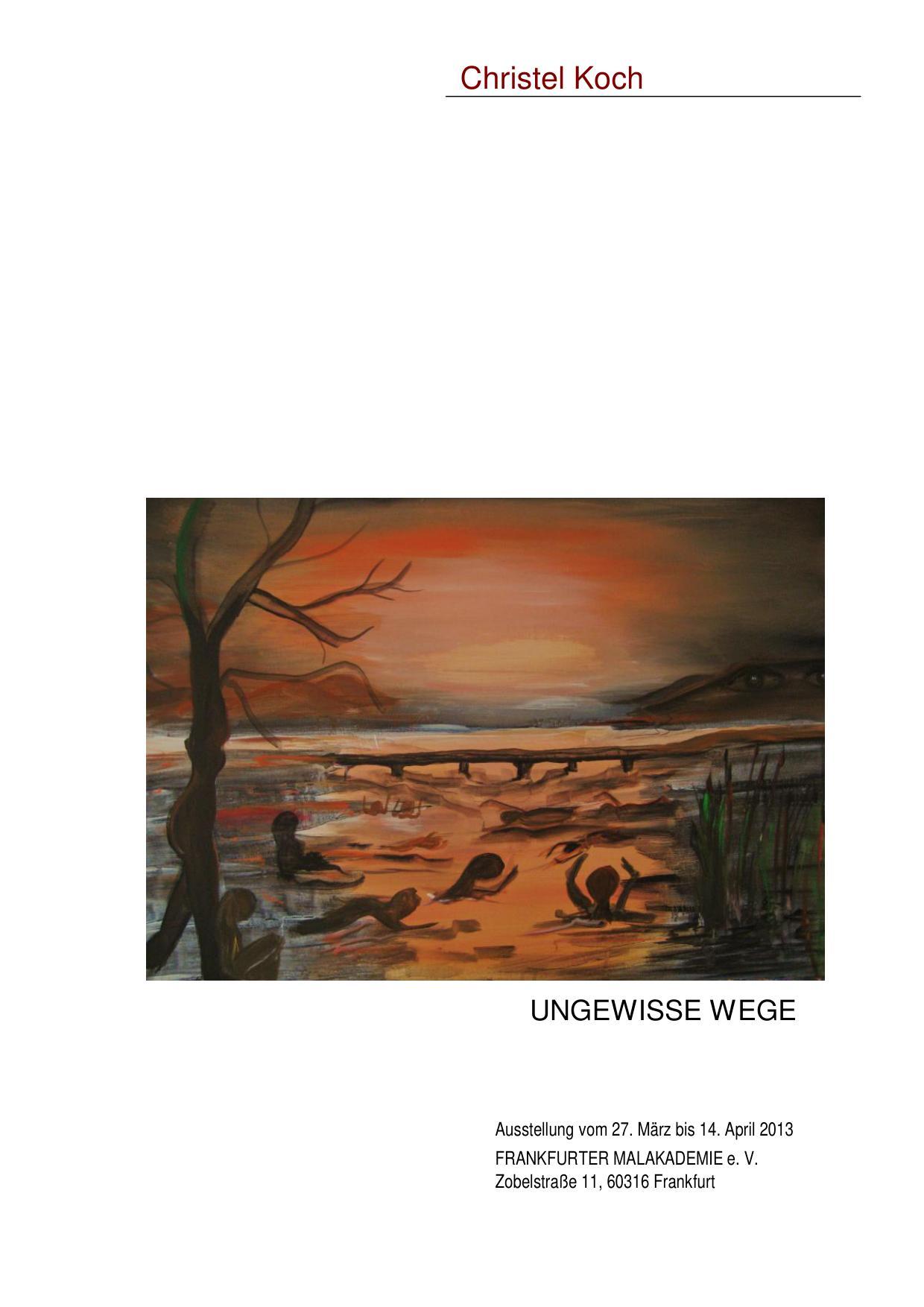 Catalogue Image Ungewisse Wege