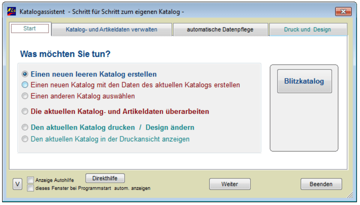 Katalogassistent Blitzkatalog
