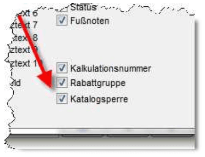Optionsfeld für Katalogsperre