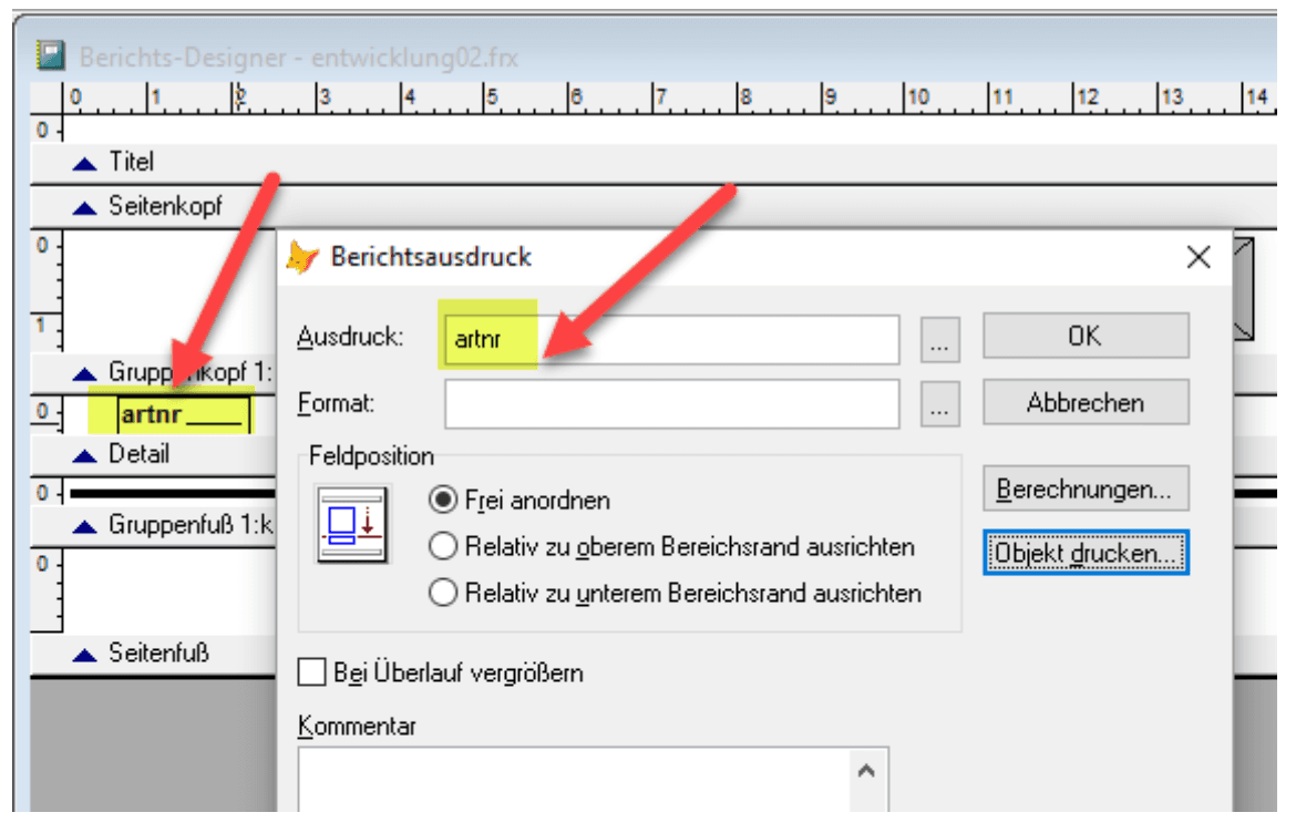 Kombi-Druck-Funktionen