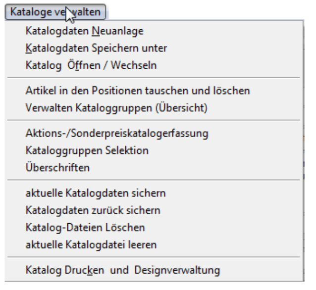 Neue Funktionen für die manuelle Katalogdatenpflege