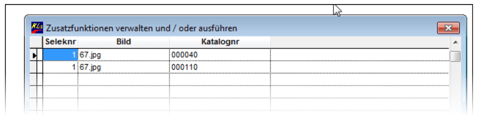 Zusatzfunktion: Verwalten & Ausführen